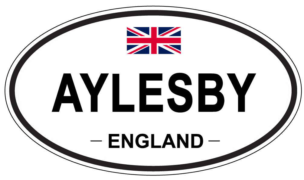 AYLESBY, ENGLAND - Oval Sticker
