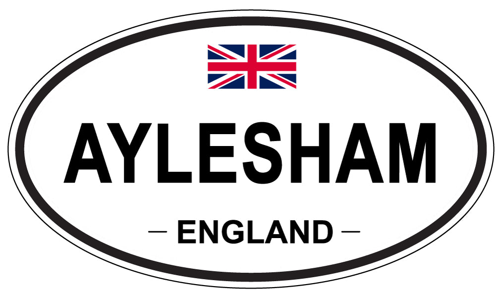 AYLESHAM, ENGLAND - Oval Sticker