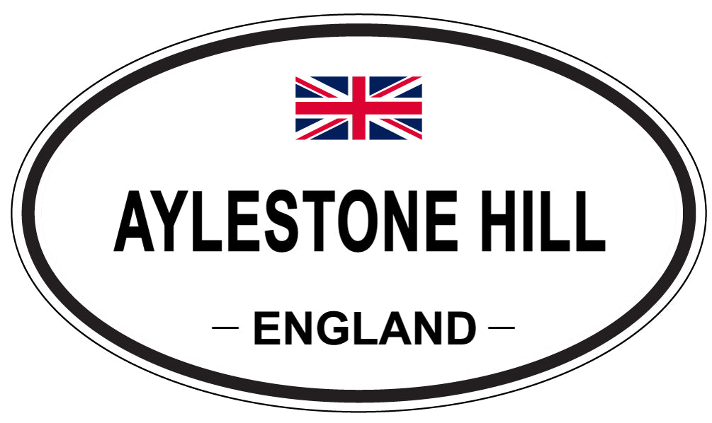 AYLESTONE HILL, ENGLAND - Oval Sticker