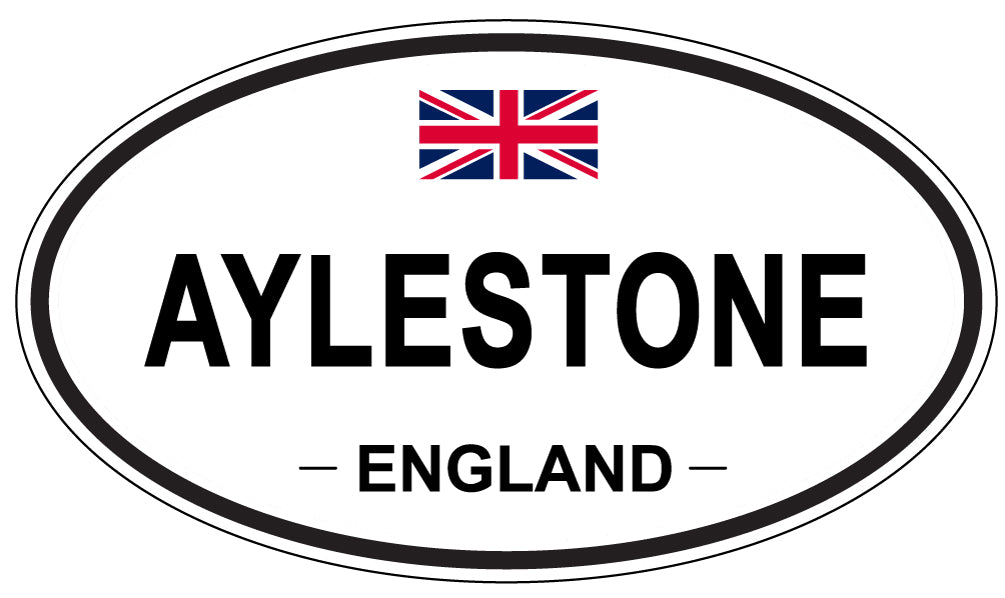 AYLESTONE, ENGLAND - Oval Sticker