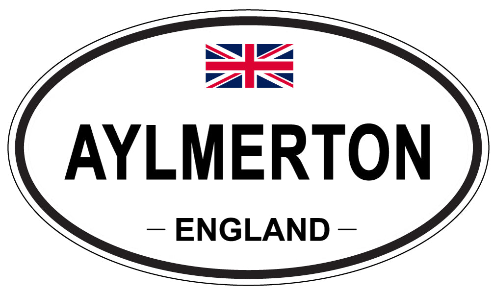 AYLMERTON, ENGLAND - Oval Sticker