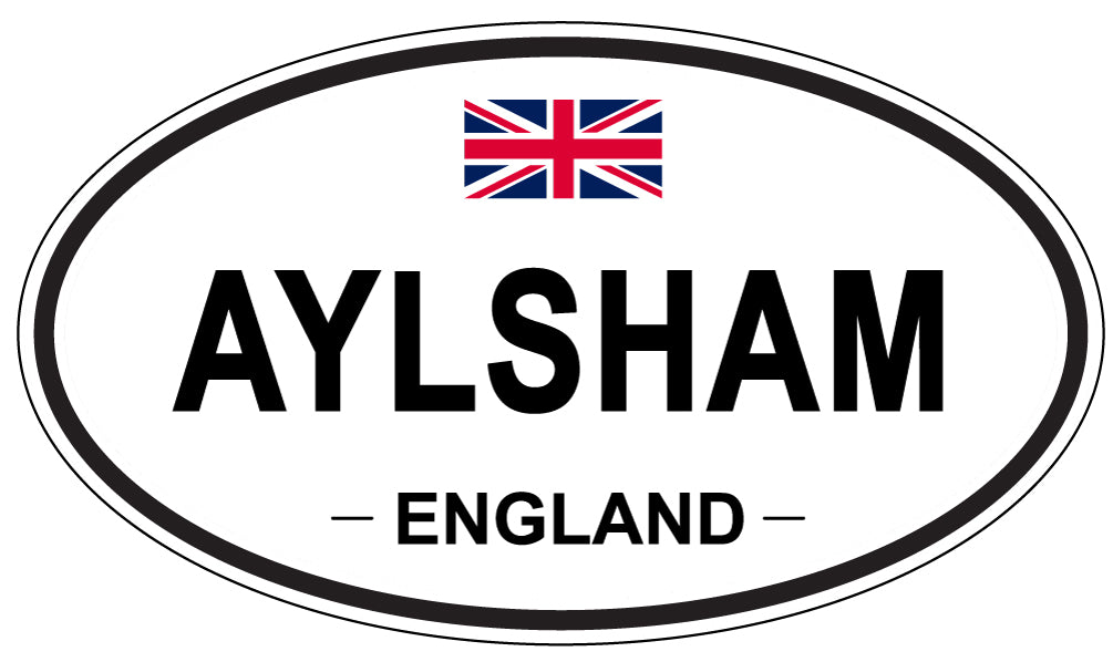 AYLSHAM, ENGLAND - Oval Sticker