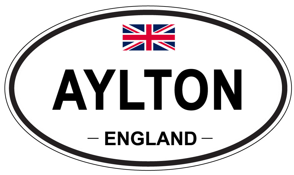 AYLTON, ENGLAND - Oval Sticker