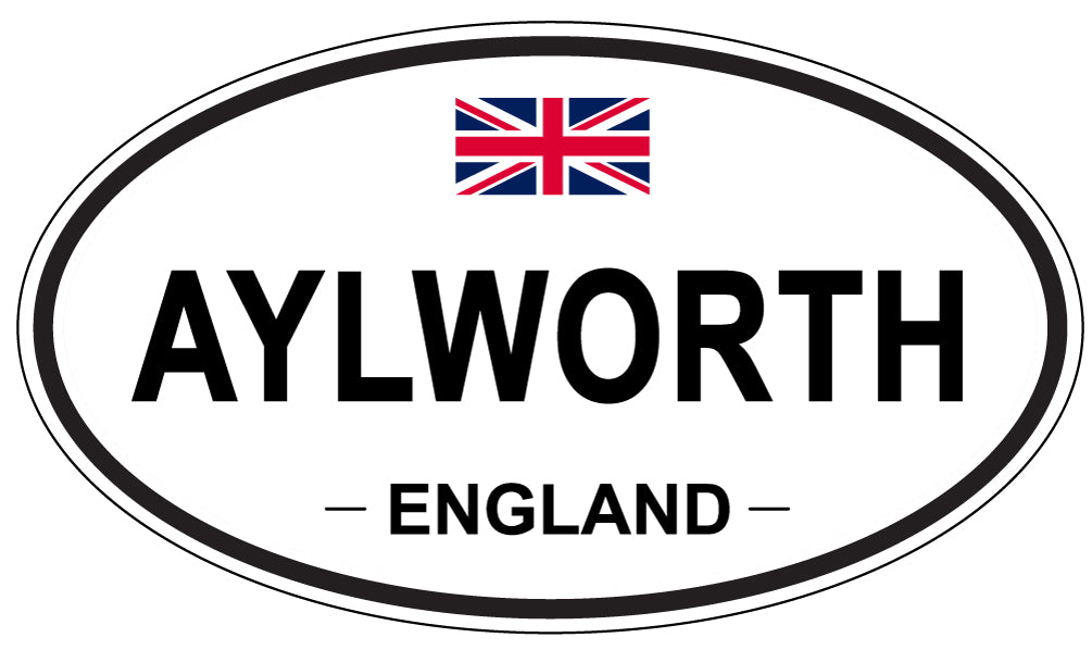 AYLWORTH, ENGLAND - Oval Sticker