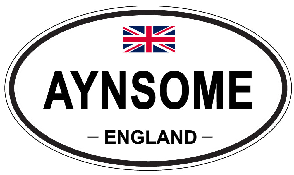 AYNSOME, ENGLAND - Oval Sticker