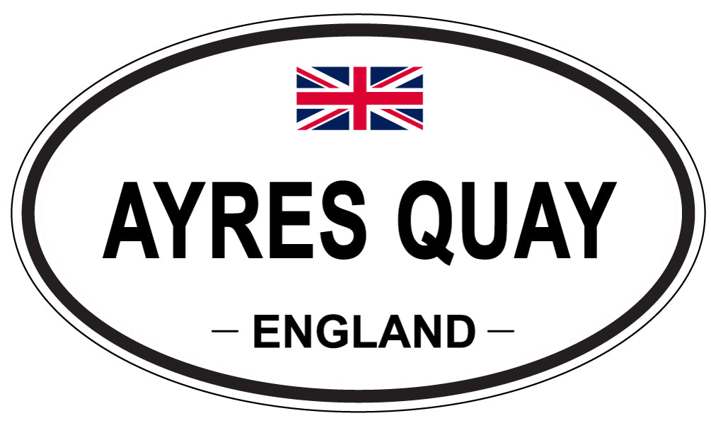 AYRES QUAY, ENGLAND - Oval Sticker