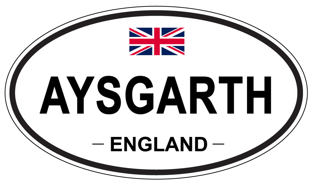 AYSGARTH, ENGLAND - Oval Sticker