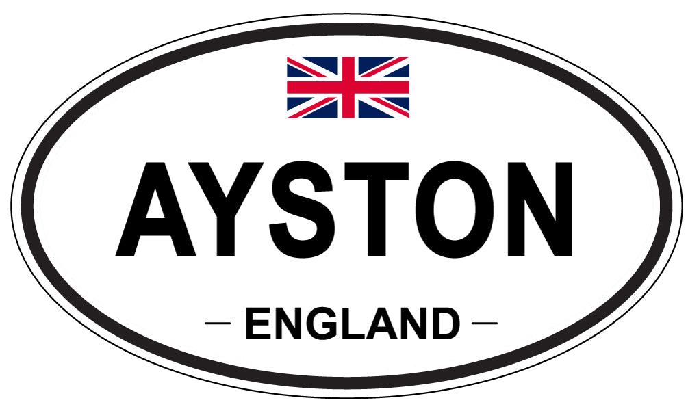 AYSTON, ENGLAND - Oval Sticker