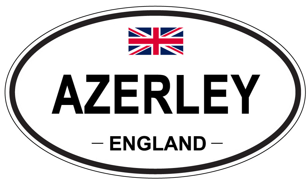 AZERLEY, ENGLAND - Oval Sticker