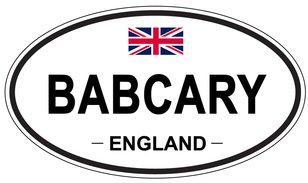 BABCARY, ENGLAND - Oval Sticker