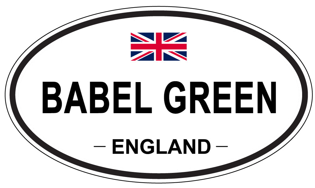 BABEL GREEN, ENGLAND - Oval Sticker