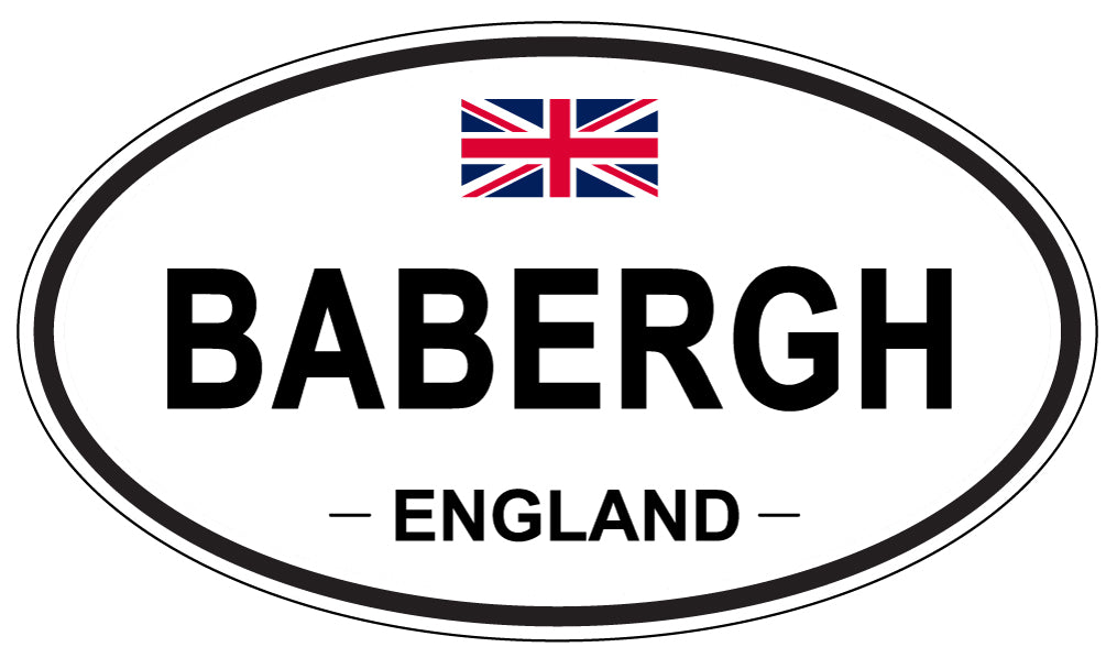 BABERGH, ENGLAND - Oval Sticker