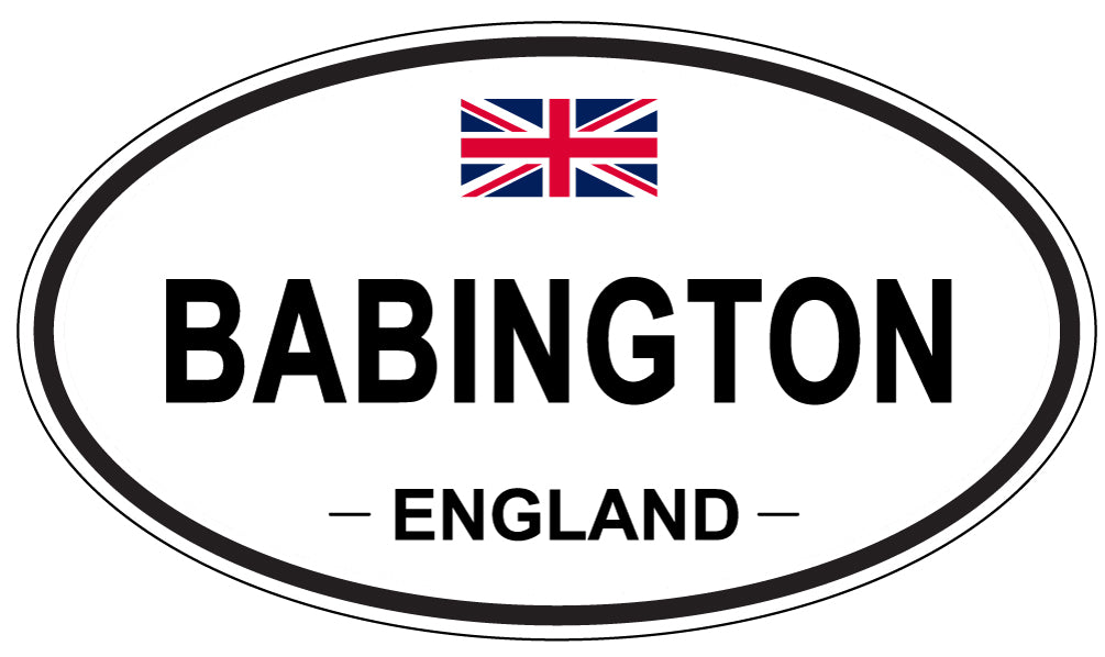 BABINGTON, ENGLAND - Oval Sticker