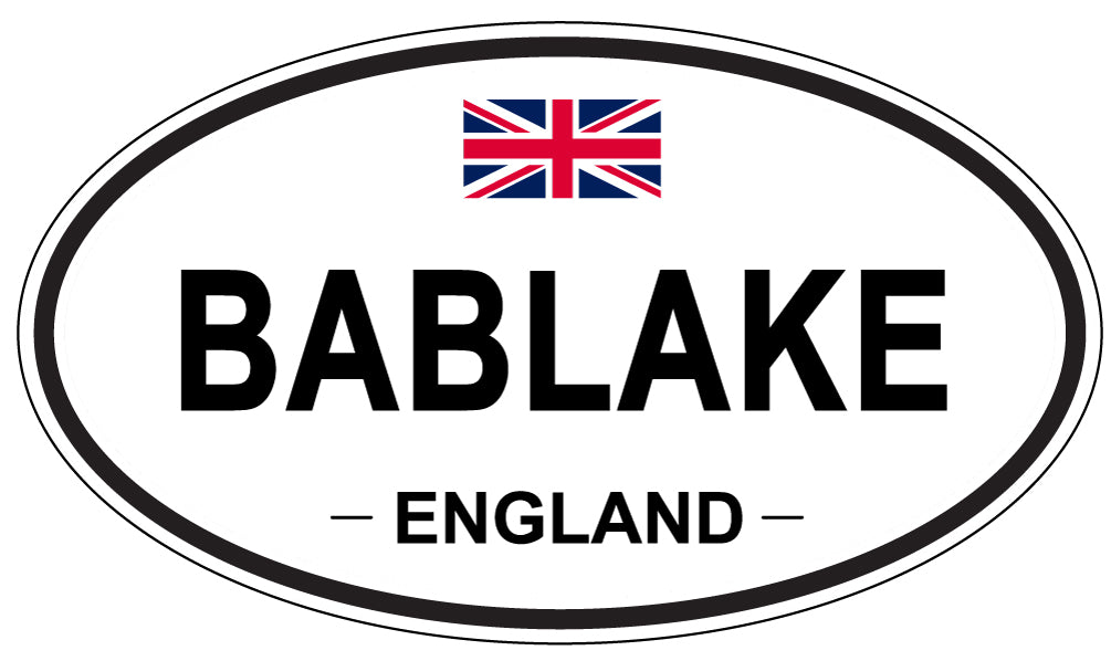 BABLAKE, ENGLAND - Oval Sticker