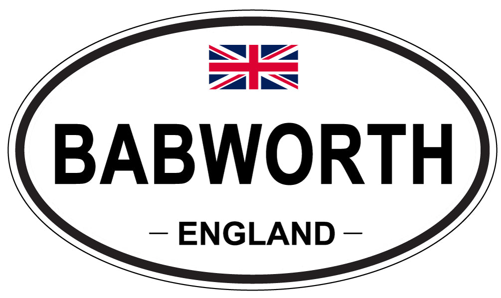 BABWORTH, ENGLAND - Oval Sticker