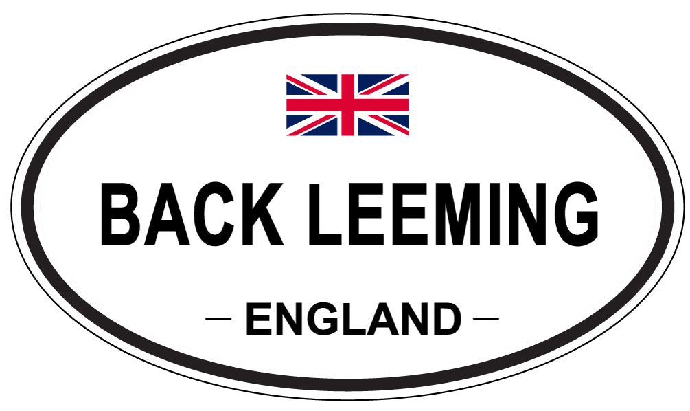 BACK LEEMING, ENGLAND - Oval Sticker