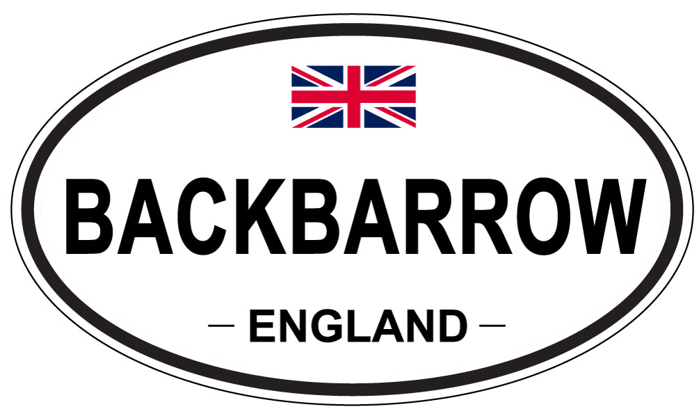 BACKBARROW, ENGLAND - Oval Sticker