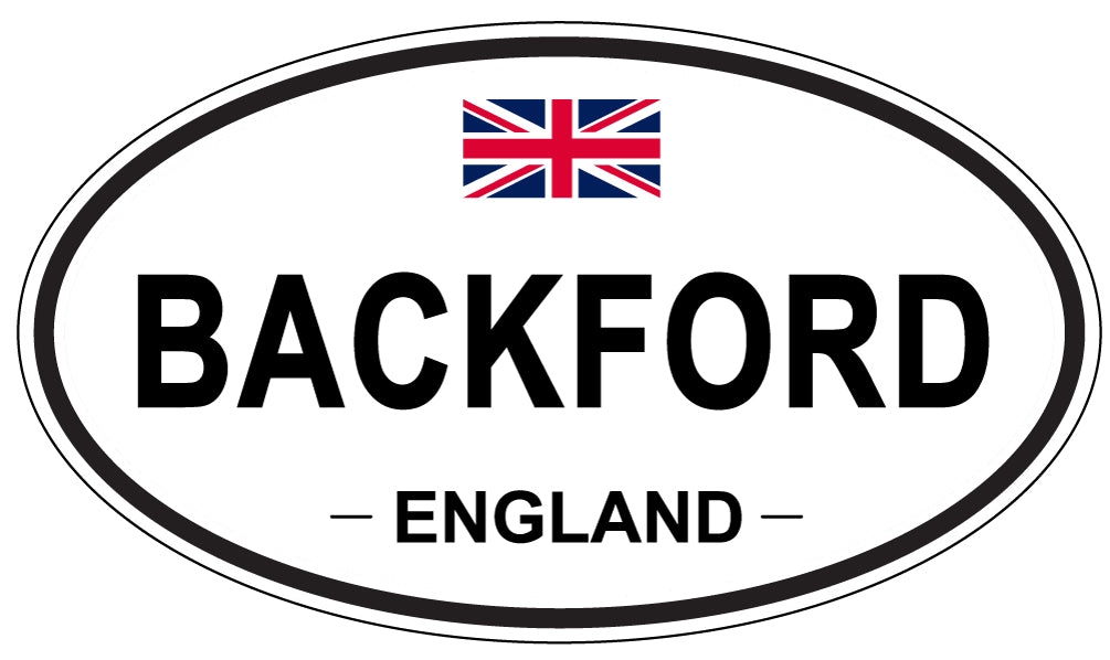 BACKFORD, ENGLAND - Oval Sticker