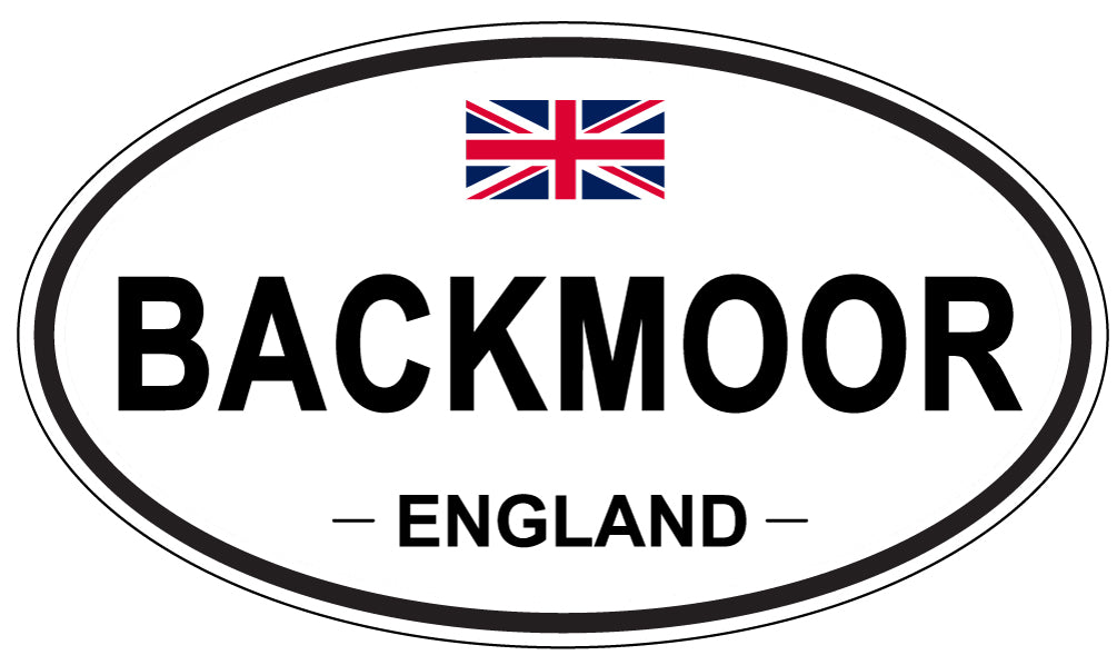 BACKMOOR, ENGLAND - Oval Sticker
