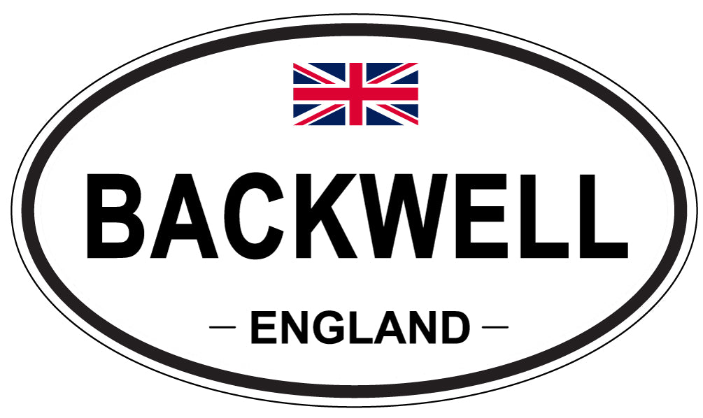 BACKWELL, ENGLAND - Oval Sticker