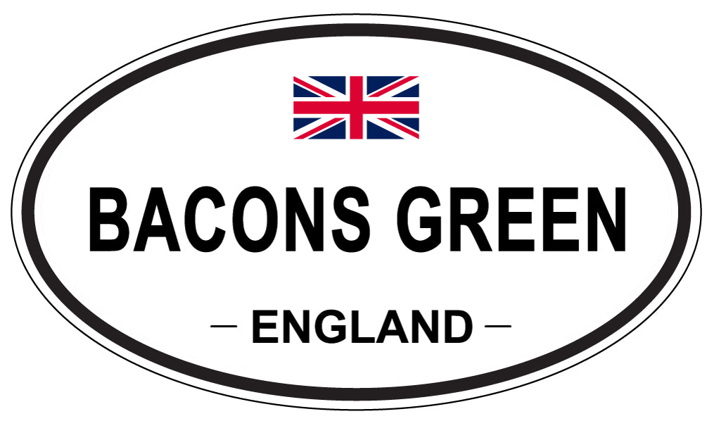 BACONS GREEN, ENGLAND - Oval Sticker