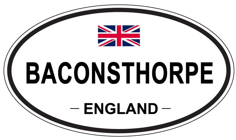BACONSTHORPE, ENGLAND - Oval Sticker