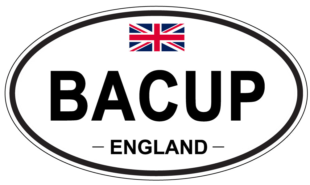 BACUP, ENGLAND - Oval Sticker