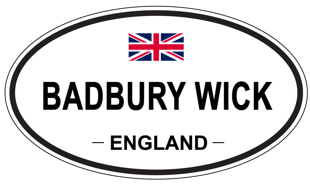 BADBURY WICK, ENGLAND - Oval Sticker