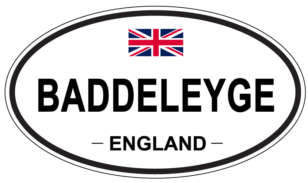 BADDELEYGE, ENGLAND - Oval Sticker