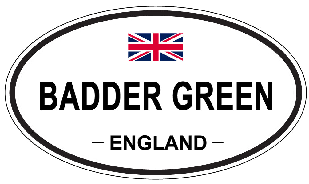 BADDER GREEN, ENGLAND - Oval Sticker