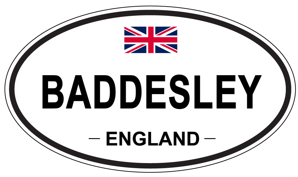 BADDESLEY, ENGLAND - Oval Sticker