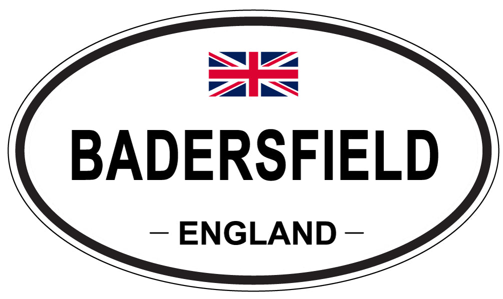BADERSFIELD, ENGLAND - Oval Sticker