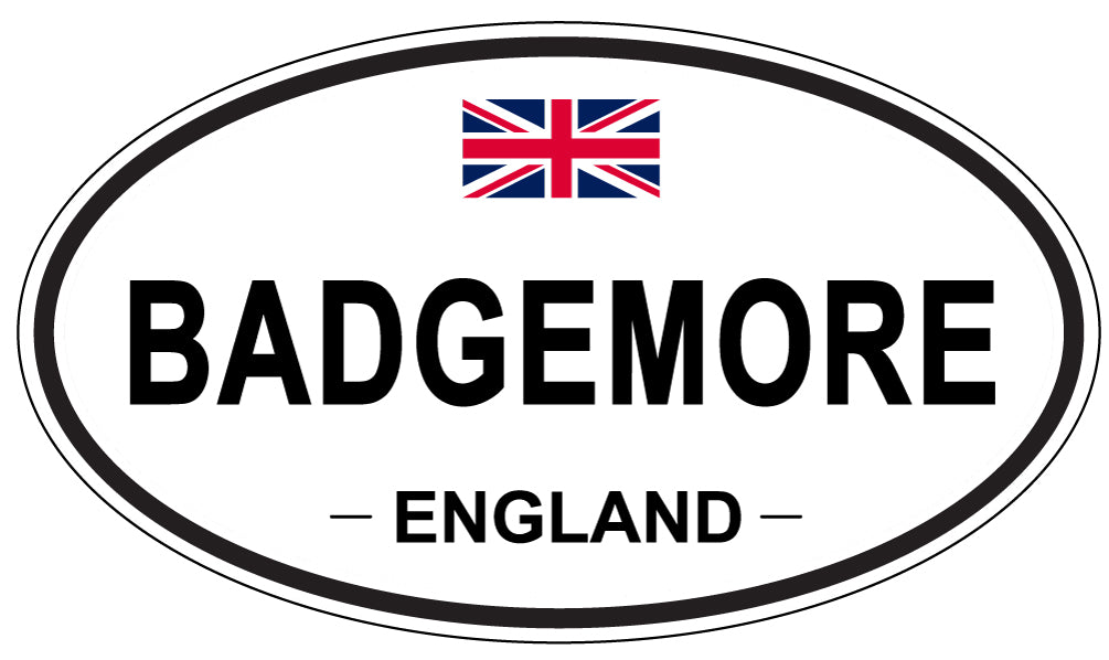 BADGEMORE, ENGLAND - Oval Sticker