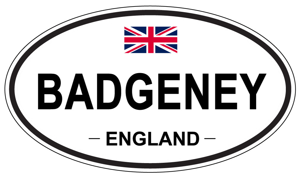 BADGENEY, ENGLAND - Oval Sticker