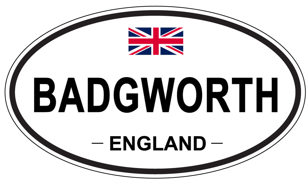 BADGWORTH, ENGLAND - Oval Sticker