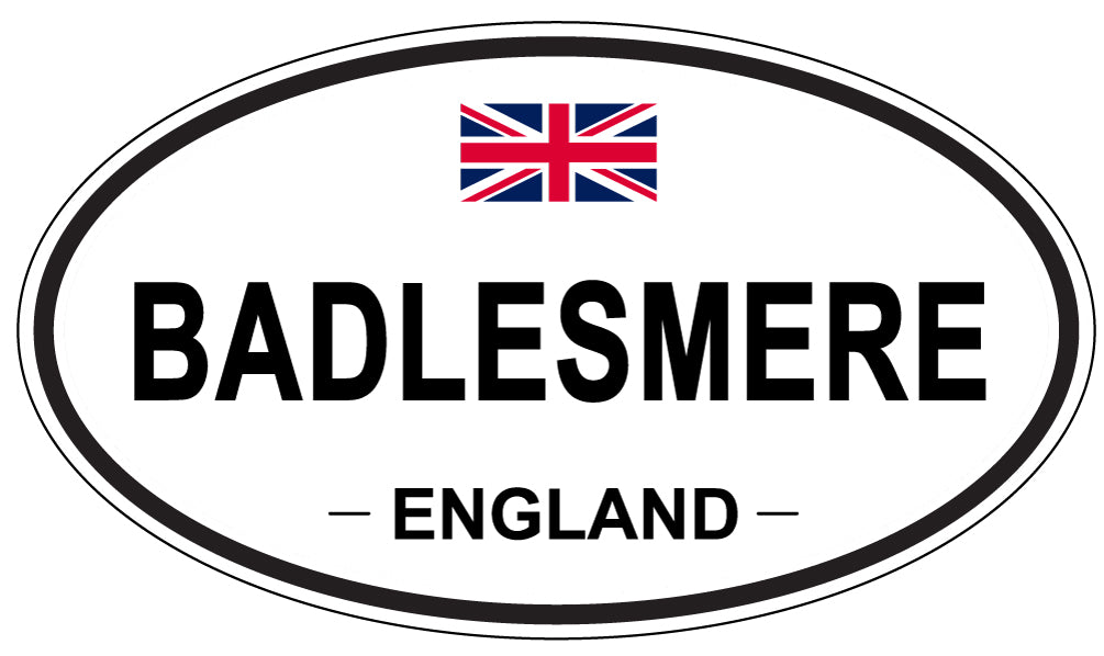 BADLESMERE, ENGLAND - Oval Sticker