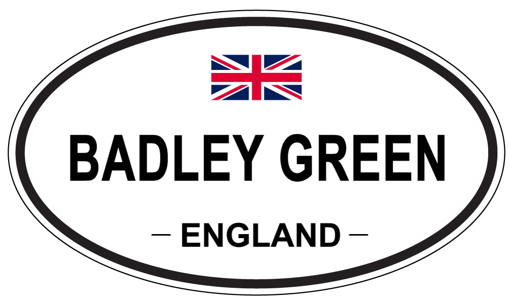BADLEY GREEN, ENGLAND - Oval Sticker