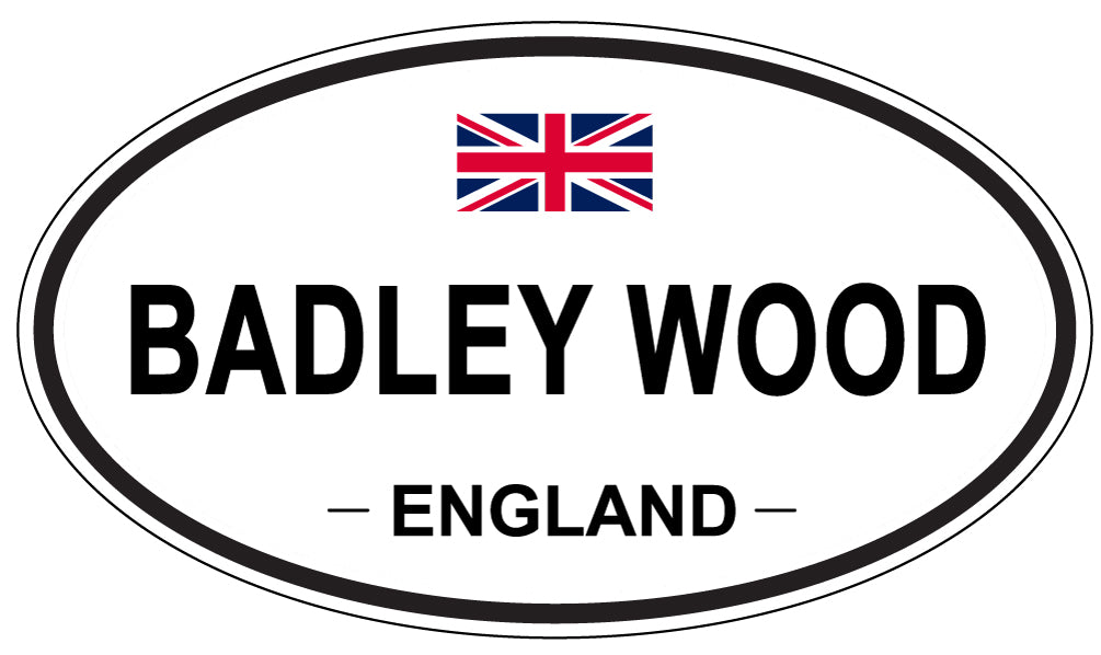 BADLEY WOOD, ENGLAND - Oval Sticker