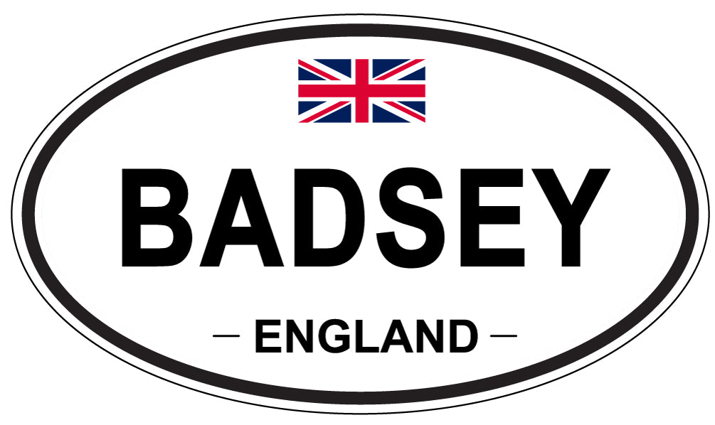 BADSEY, ENGLAND - Oval Sticker