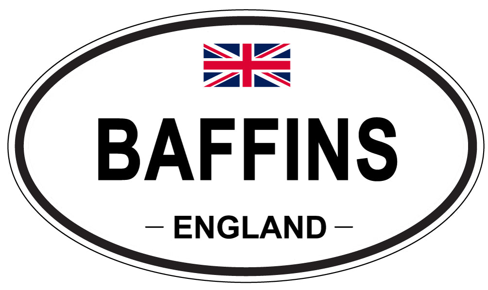 BAFFINS, ENGLAND - Oval Sticker
