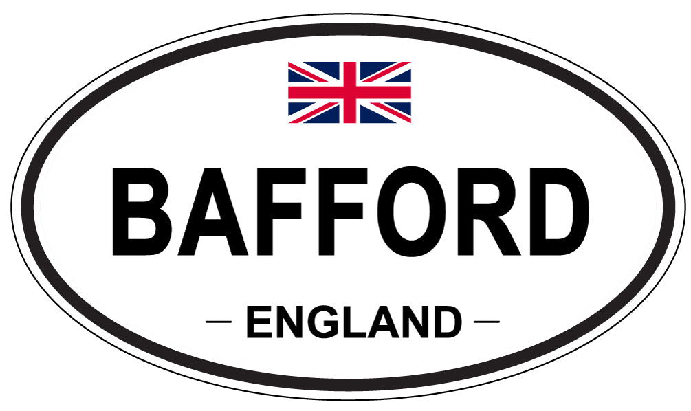 BAFFORD, ENGLAND - Oval Sticker