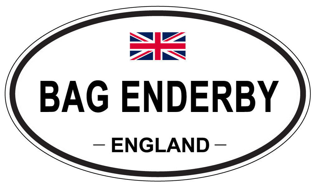 BAG ENDERBY, ENGLAND - Oval Sticker
