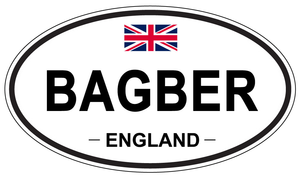 BAGBER, ENGLAND - Oval Sticker