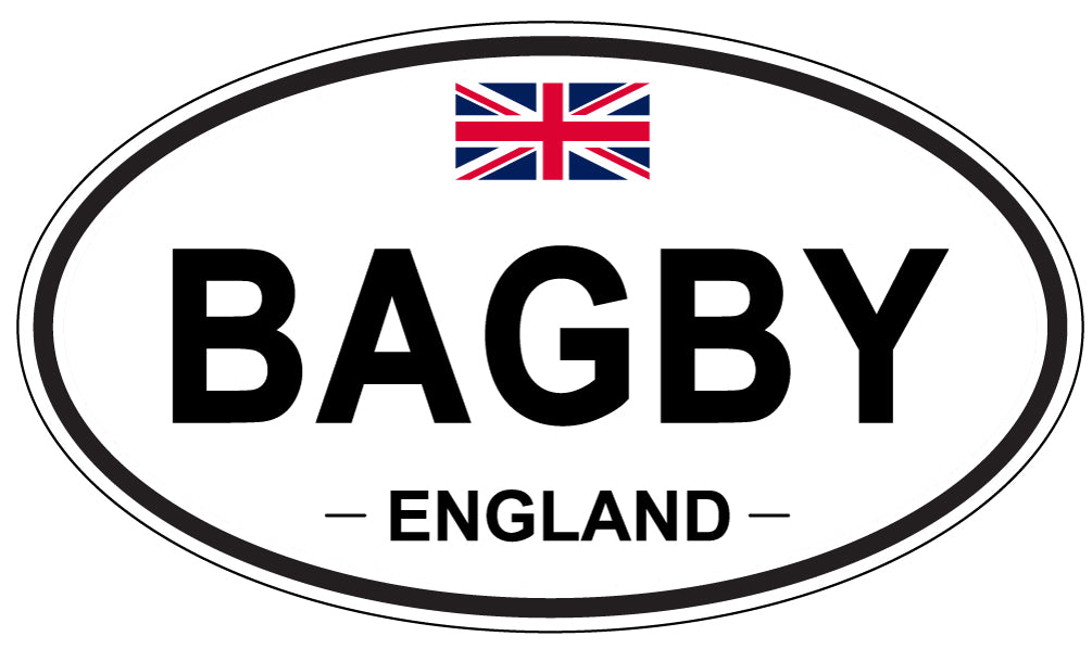 BAGBY, ENGLAND - Oval Sticker