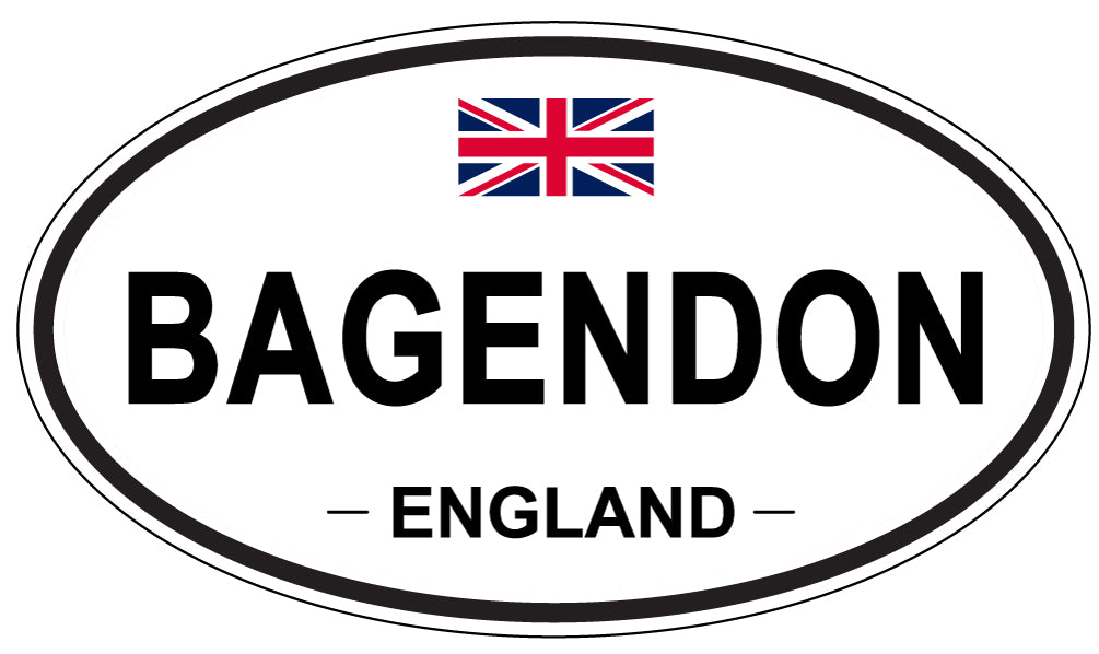 BAGENDON, ENGLAND - Oval Sticker