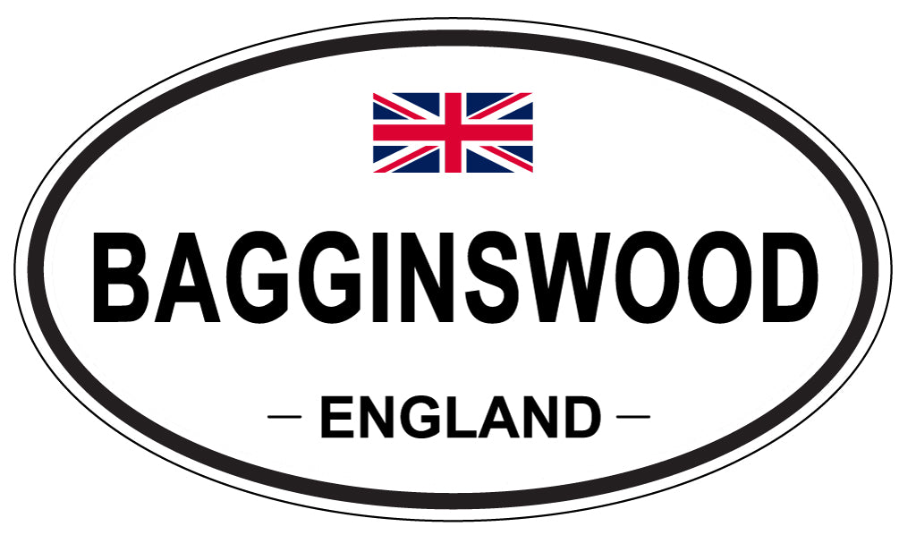 BAGGINSWOOD, ENGLAND - Oval Sticker