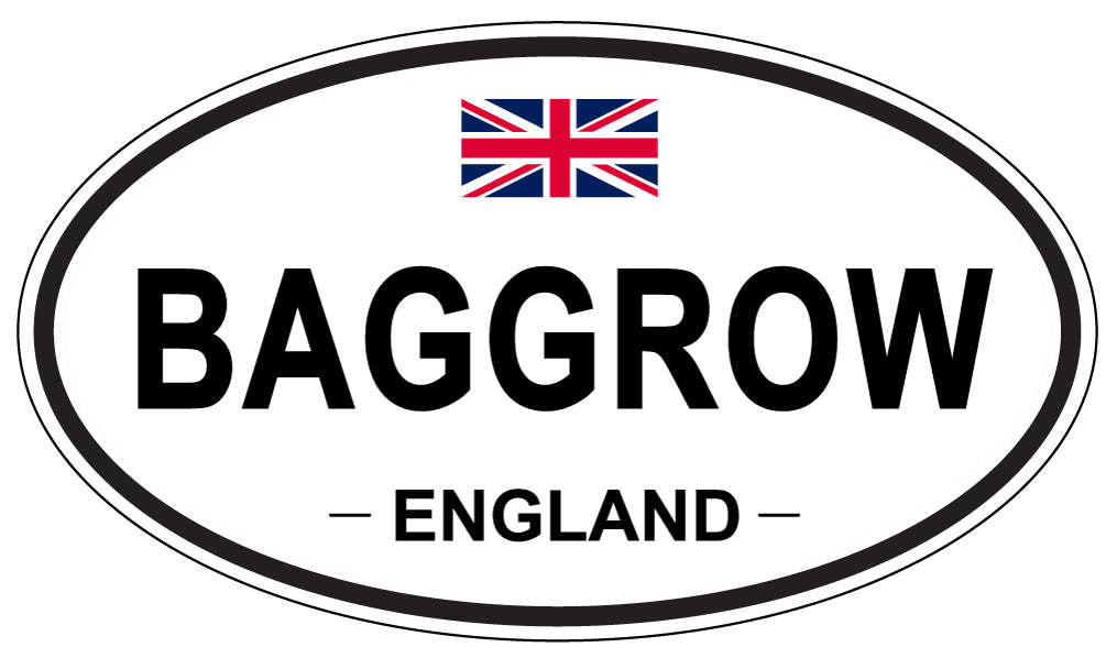 BAGGROW, ENGLAND - Oval Sticker