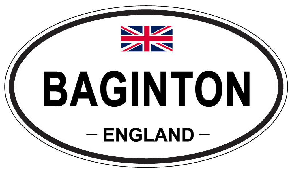 BAGINTON, ENGLAND - Oval Sticker