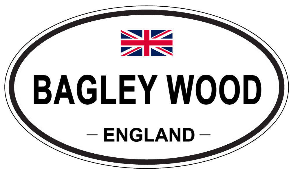 BAGLEY WOOD, ENGLAND - Oval Sticker
