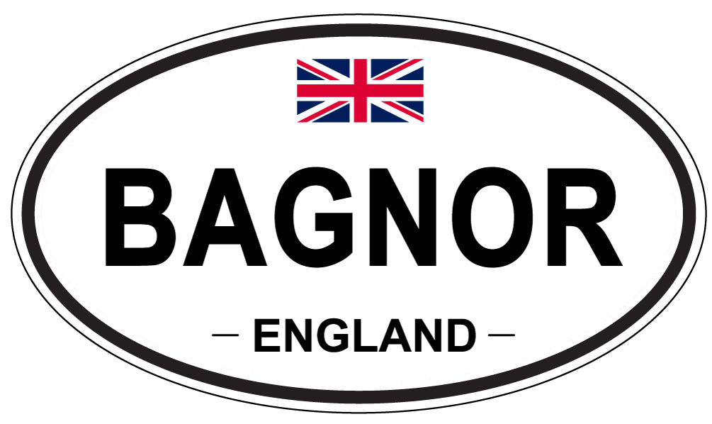 BAGNOR, ENGLAND - Oval Sticker